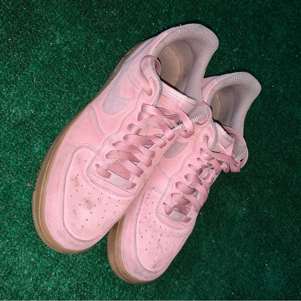 Nike Air Force 1 Women’s Sz US 10-Dusty Rose Suede Platform Sneakers AA0287-600